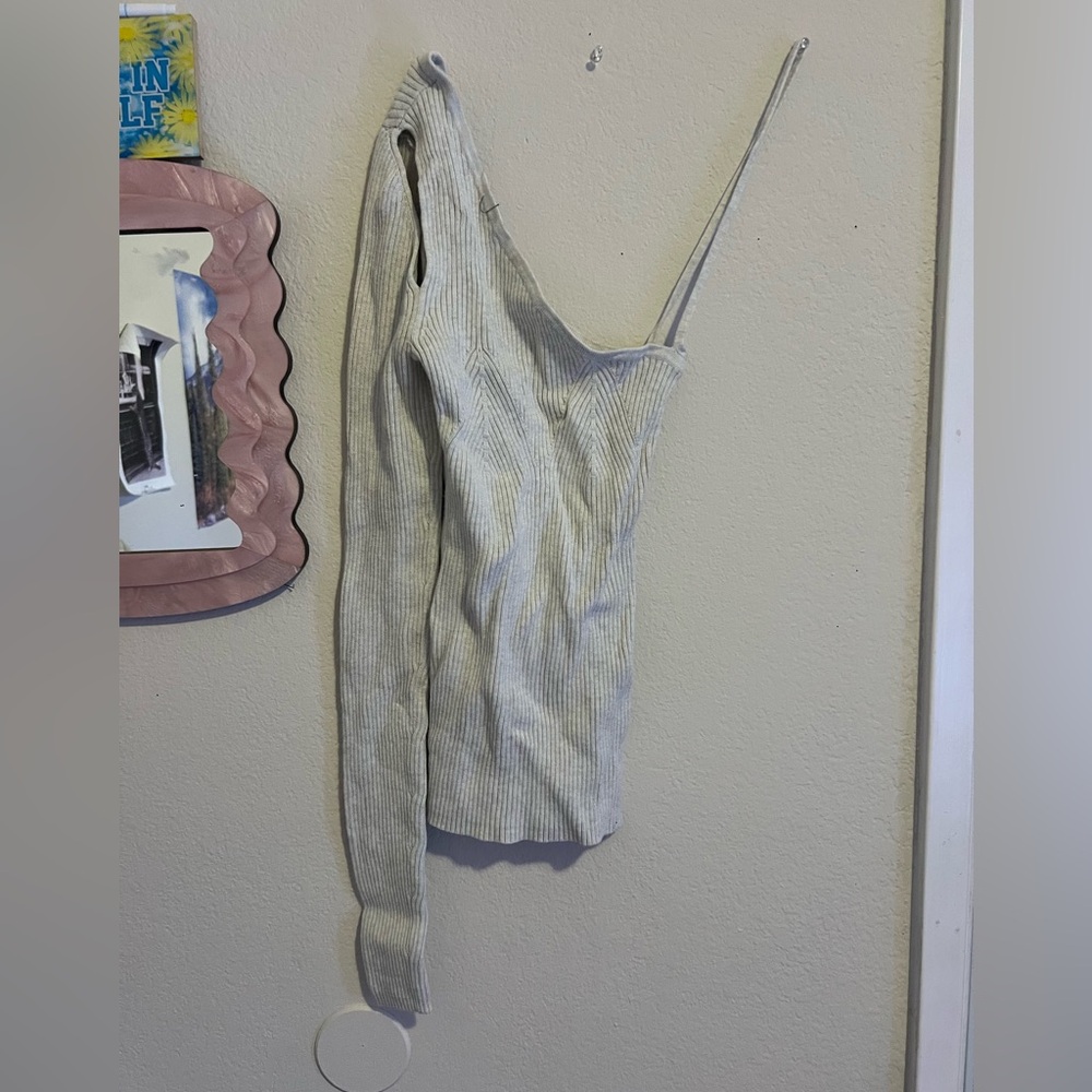 Women's Ribbed Knit Top - Cream